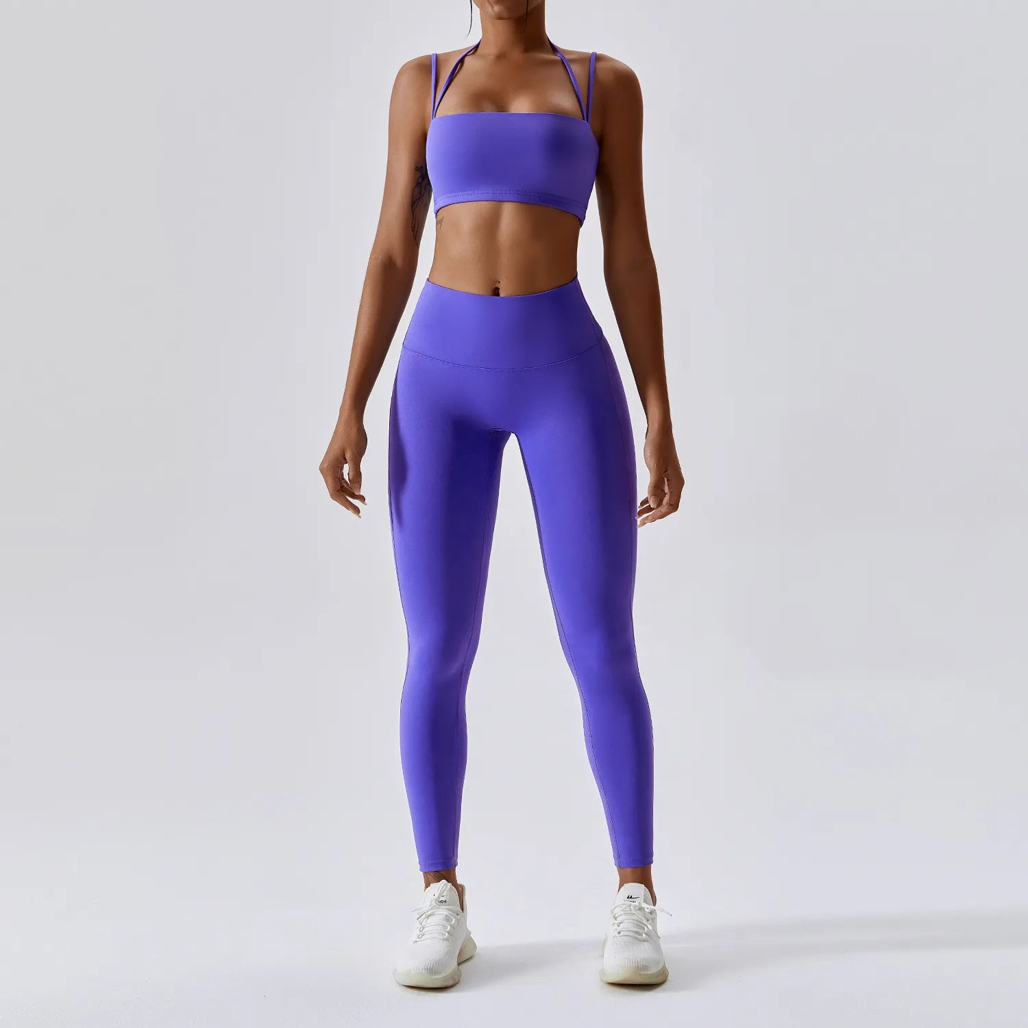 Yoga Clothing Sets Athletic Wear Women High Waist Leggings And Top Two Piece Set Seamless Gym Tracksuit Fitness Workout Outfits